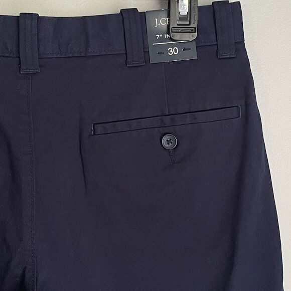 NEW J Crew Shorts Men's Size 30 Blue 7 Inch Inseam Flat Front Chino MSRP $69.50 - Picture 9 of 13